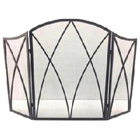 DARE2DECOR 30 x 48 in. 3 Panel Gothic Style Fireplace Screen, Brushed Bronze DA2668979